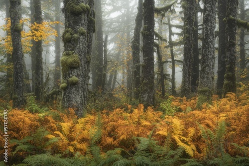 In Oregon, fall colors can be seen at Silver Falls State Park during autumn