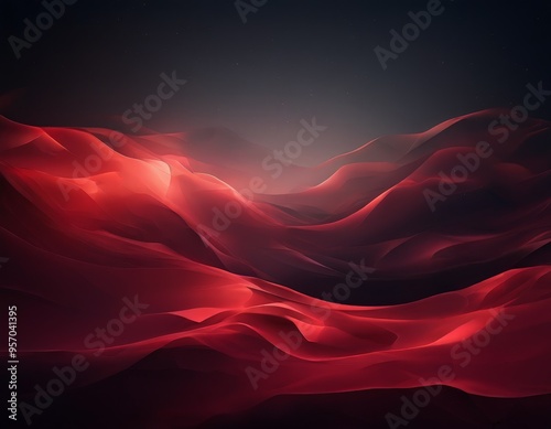 red abstract background with dark sky