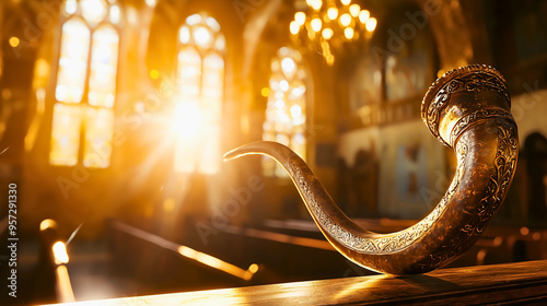 Rosh Hashanah Shofar Blowing in Synagogue: A Sacred Jewish Tradition Celebrating the New Year with Reverence and Faith