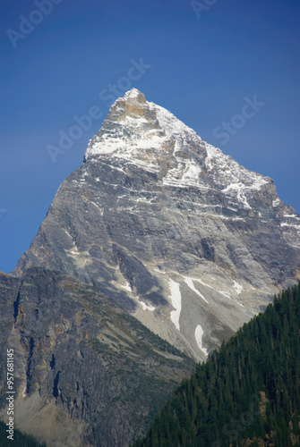 Mt Sir Donald, with blue sky