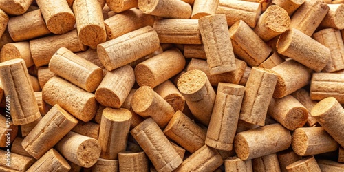 Heap of wooden briquettes for heating, textured background, wood, briquettes, fuel, fire, eco-friendly, renewable, energy, heat