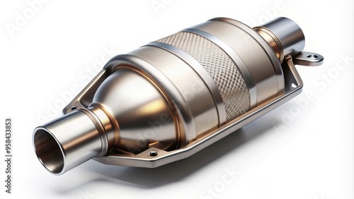 Detailed of a diesel particulate filter and catalytic converter