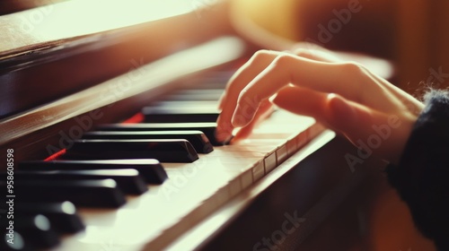 Melodic Touch on Piano Keys