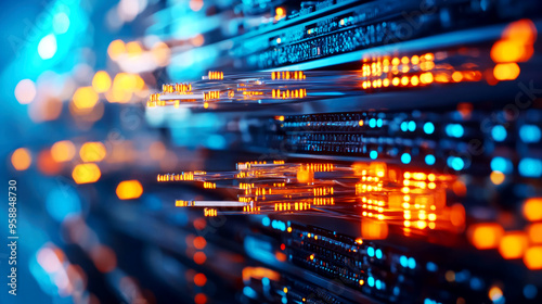 Fiber optic internet systems being maintained to ensure continuous high-speed access, fiber optic internet maintenance, speed and system reliability