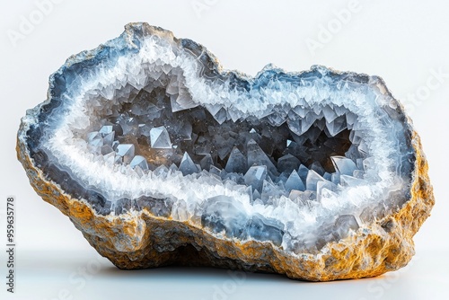 Crystal geode with sparkling insides