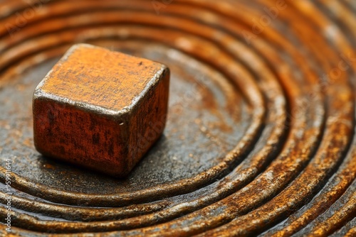 Magnetic field lines around a magnet.