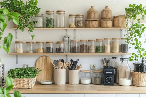 Zero-waste kitchen, eco-conscious, plant-based, green, environmentally-safe, recyclable, decomposable