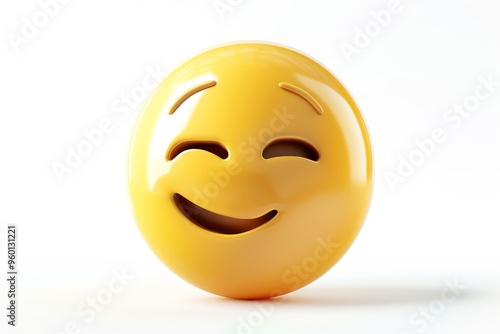 A winking face emoji icon with a glossy surface