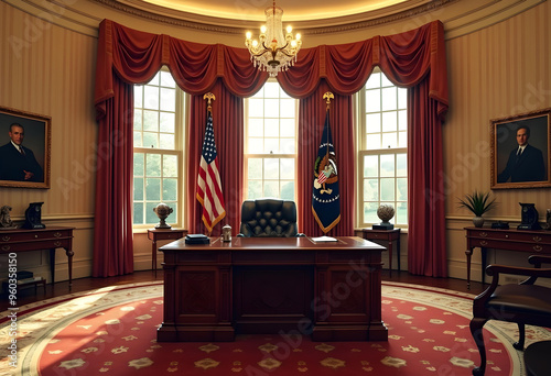 The Oval Office in the White House