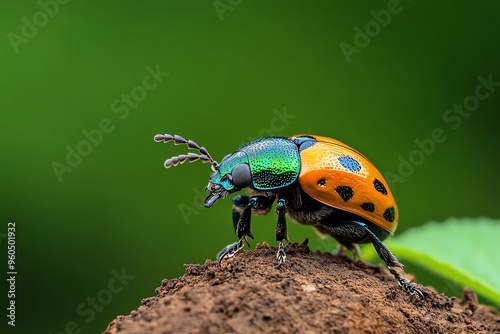 Beetles, in the garden, busy scavengers contribute to the ecosystem by breaking down organic matter