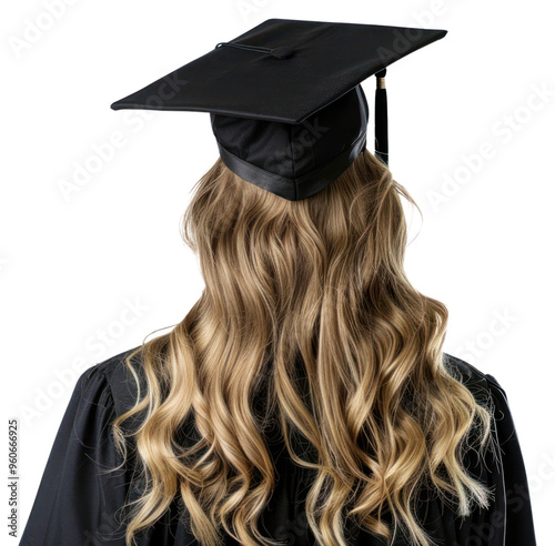 PNG Graduation cap, blonde hair