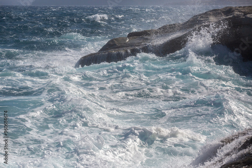 Milos island, Greece, beautiful water and cliffs