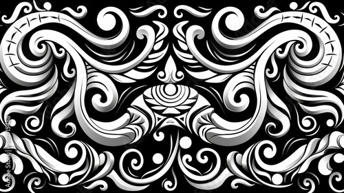 Polynesian Tribal Pattern Vector Art