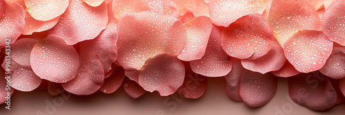 Delicate pink petals create a soft and romantic atmosphere, perfect for wedding or beauty-themed designs.