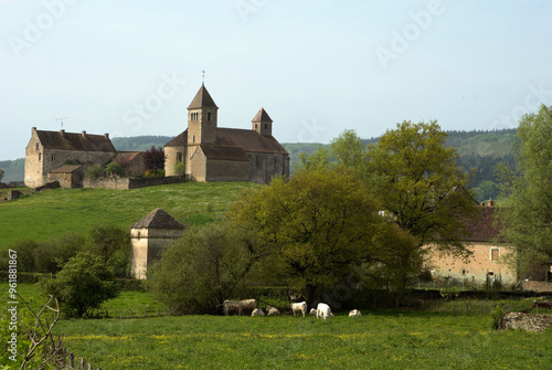 église du prieuré Saint Nicolas XIIe, Signy le Chatel, 71, Saône et Loire, région Bourgogne Franche Comté, France