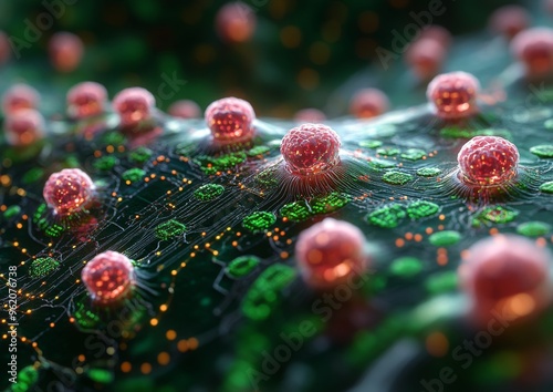 biosensor in which biological molecules such as antibodies and enzymes are coupled with an electronic microchip which processes data