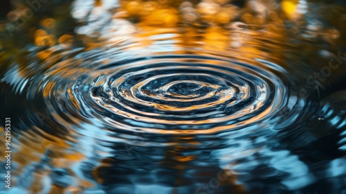 Vibrant Water Ripples Reflection