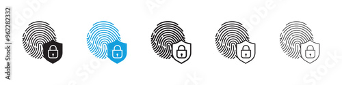 Biometric security icon