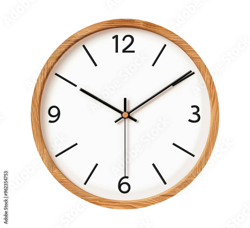 wall clock isolated on transparent background