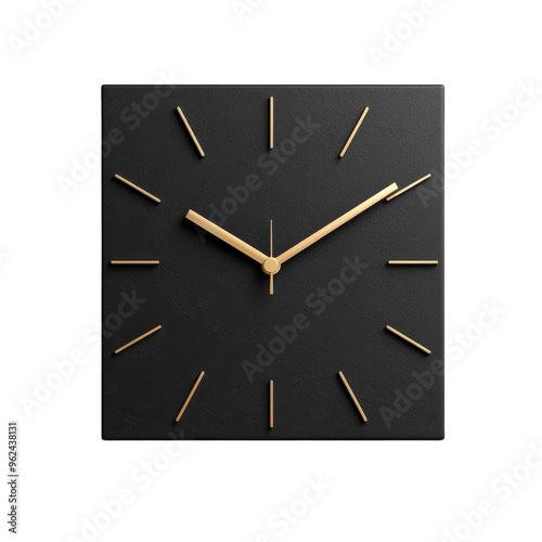 Black and Gold Wall Clock