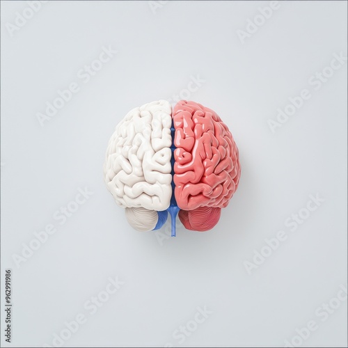 Stroke visualized as a battle between healthy and damaged brain tissue, Surreal, Vibrant illustration, Bold colors, Sharp contrasts, Energetic composition