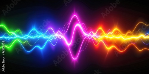 Electric Pulse: Neon colors, sharp edges, pulsating lines, energetic, vibrant