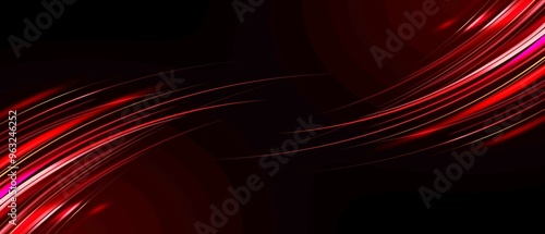 Abstract red Light Streaks on Black Background