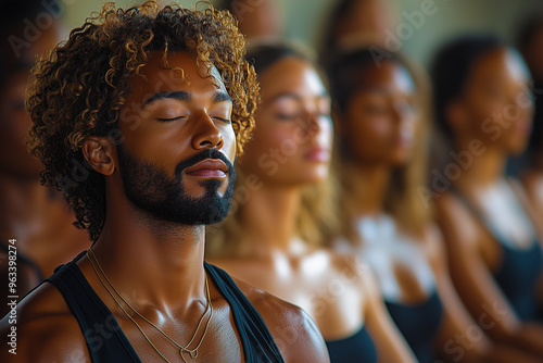 Une adolescente afro-américaine sourit, son visage illuminé par une beauté naturelle. Entourée de gens, elle incarne la jeunesse et un mode de vie dynamique.