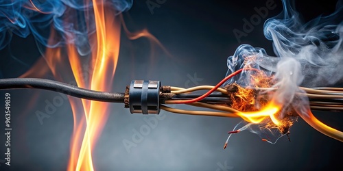 burnt wire, circuit breaker, electrical cables, electrical hazard, electrical repair, power failure, electrical circuit, Electricity short circuit resulting in burnt electrical wire