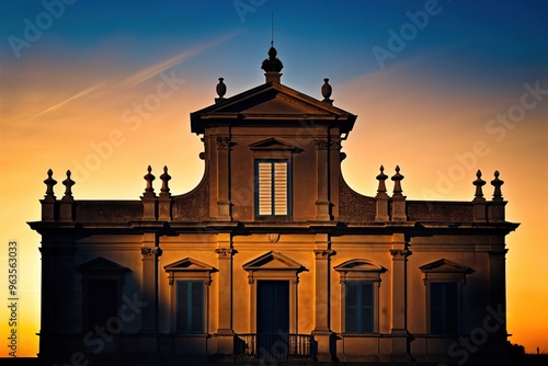 Characteristic and ancient facade of a building in Aversa Silhouette, historical site, Aversa, stone, traditional, texture, architecture, characteristic, detail, Italy, old, vintage