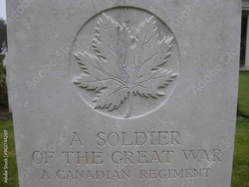 Grave of a Canadian Soldier of the Great War