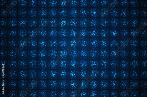 Digital technology background. Digital data square blue pattern pixel background