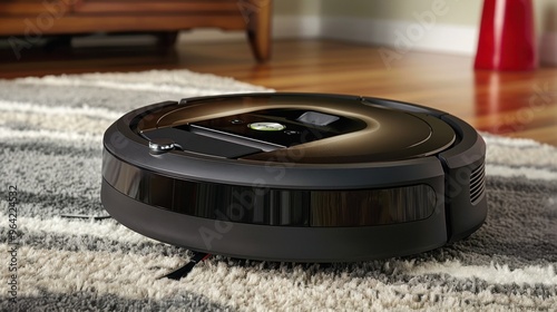 Smart Vacuum: Programmable robot vacuum with app control, obstacle navigation, and auto-recharging features, ensuring regular and thorough cleaning. 