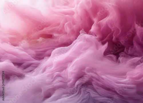 a swirling, ethereal pink and purple mist, with the colors transitioning from a deep pink at the top to a lighter purple at the bottom. The mist appears to be in motion, creating