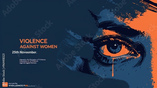 International day for the elimination of Violence Against Women" on white silhouette of human hand with the day,illustration