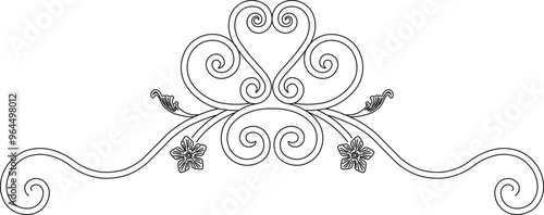 Sketch vector illustration silhouette design old floral pornographic classic vintage ethnic