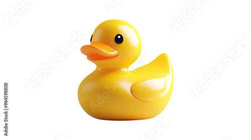 A charming yellow rubber duck