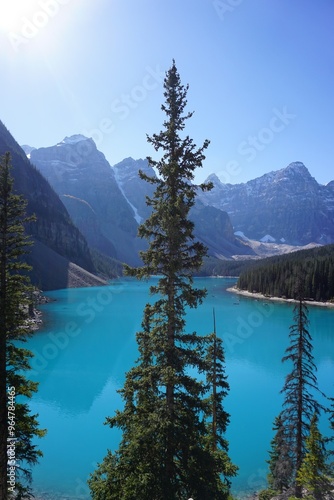 Lake Moraine viewpoint in Banff National Park 