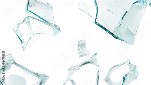 broken glass transparent background