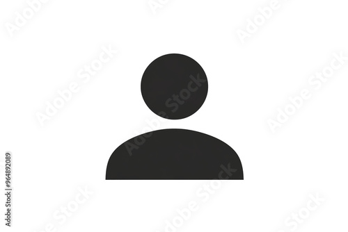 A simple, minimalist icon representing a user profile or avatar. The icon features a silhouette of a person with short hair in grayscale.