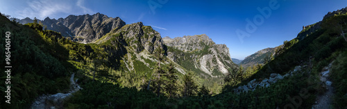 Panorama Dolina Białej Wody, Bielovodská dolina, Tatry Wyso…