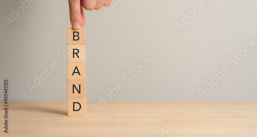 Business and branding concept. Creating, developing and maintaining a brand's identity and market reputation. Strategic planning, positioning and communication to establish a strong brand image.