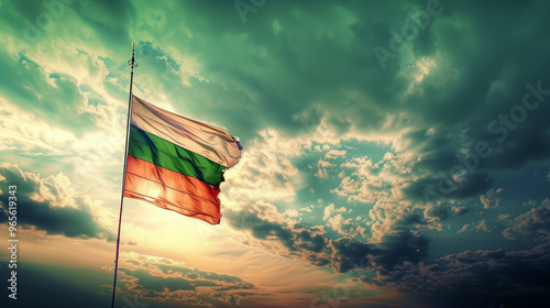 bulgarian flag, background to celebrate bulgaria independence day