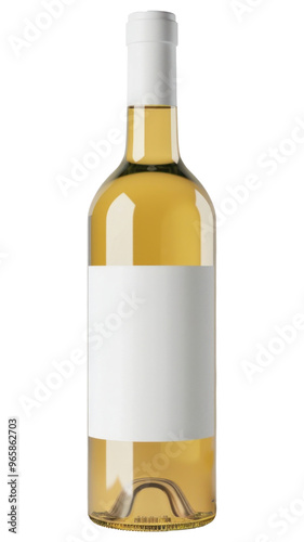 PNG Elegant white wine bottle design