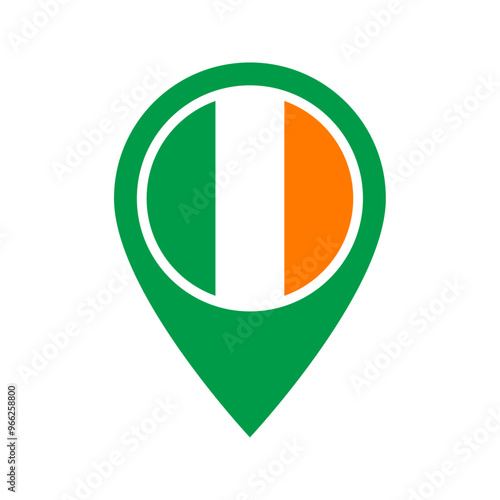 Ireland flag location icon