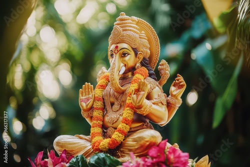 lord ganesh is the god of wisdom and prosperity