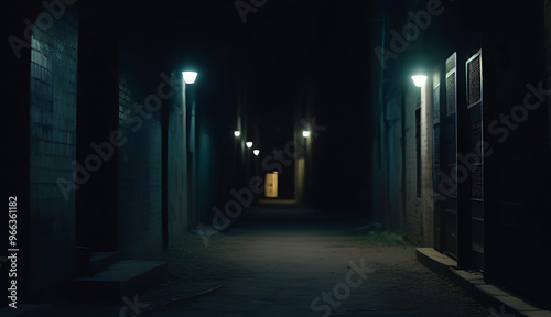 dark spooky alleyway night abandoned mysterious