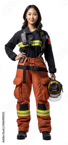 PNG Firefighter protection outerwear headwear.