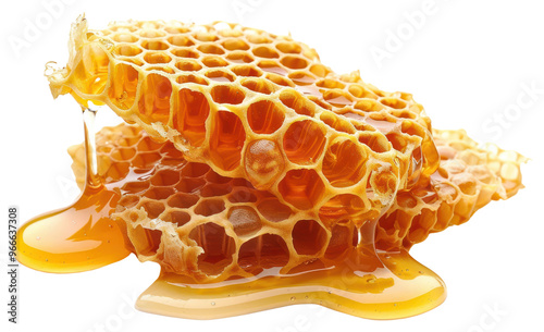 PNG Natural honeycomb dripping honey