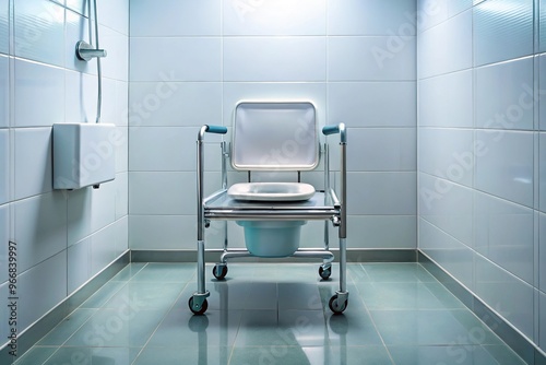 Reflected toilet chair for postoperative rehabilitation in the elderly